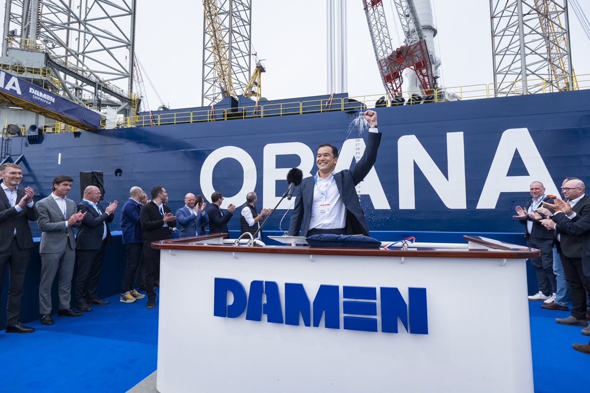 Damen Shiprepair Rotterdam Hosts Naming Ceremony For Petrodec Obana Platform (1)