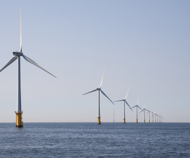 Offshore Wind Farm Near Ijmuiden Netherlands