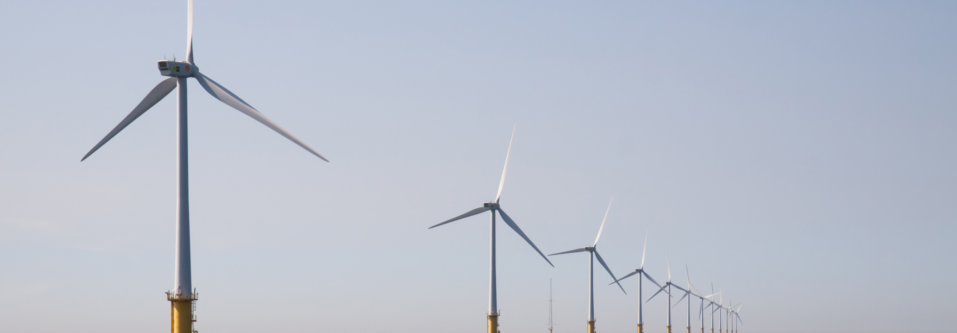Offshore Wind Farm Near Ijmuiden Netherlands